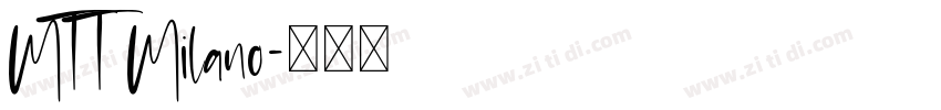 MTT Milano字体转换
